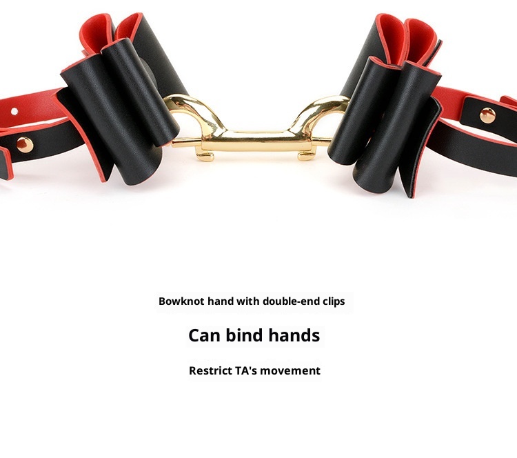 LuvBox LoveRing Leder SM Handschellen Erotische Fußfesseln Flirt-Accessoires Fesseln Handringe für Erwachsene Sexspielzeug für Paare_voghion.com