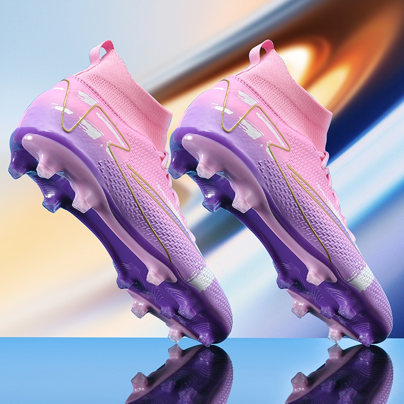 ShoeGlobe 2025 New Men's Boys And TF Cleats Training Elementary School Girls Special AG Long Spikes Soccer Shoes_voghion.com
