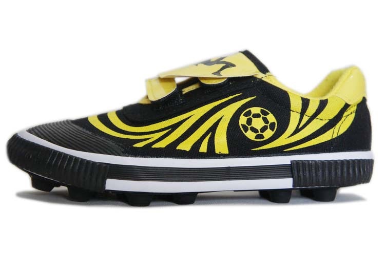 ShoeGlobe Qingdao Double Star Canvas Fußballschuhe für Kinder mit Kunstrasen und magischer Schnalle (neues Modell)_voghion.com