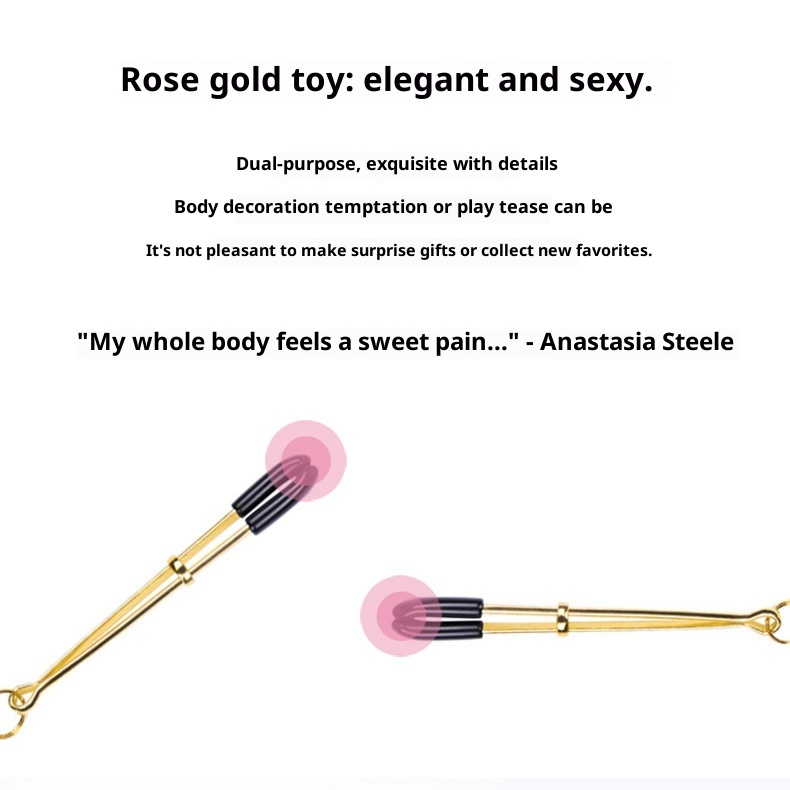 Morsetti per capezzoli LuvBox Anello erotico SM Flirting con suono di campanello Regolabile Prodotti per adulti Formazione_voghion.com