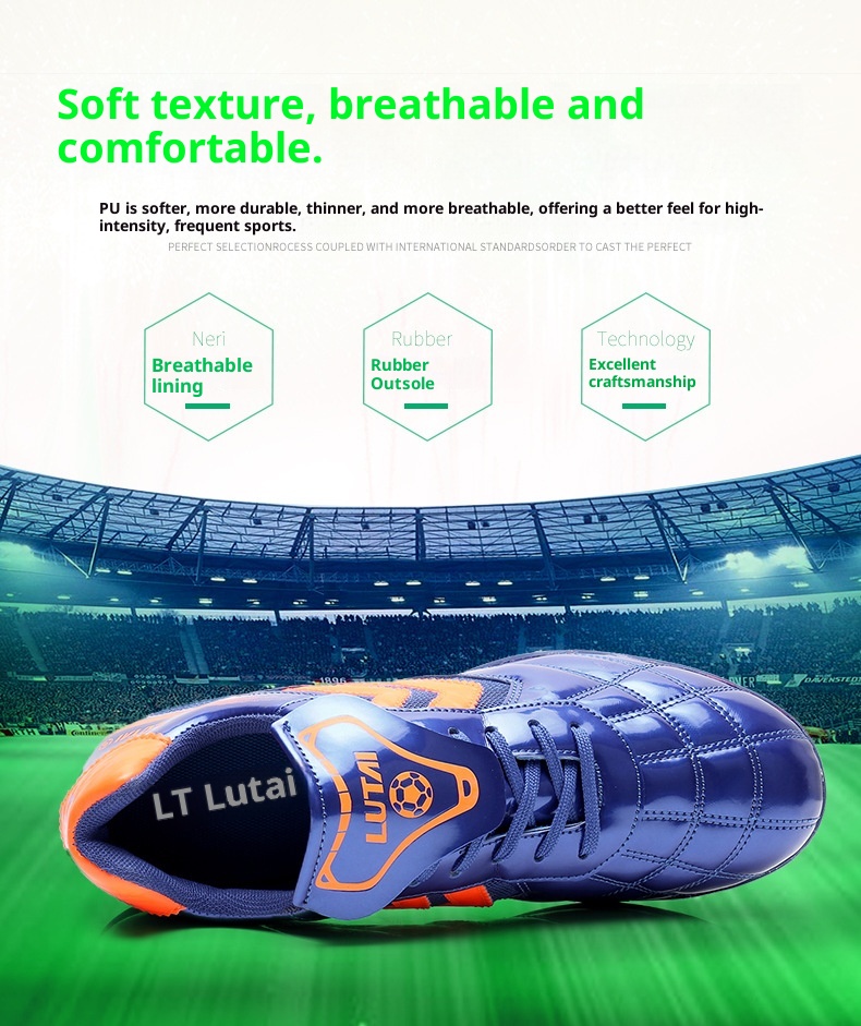 ShoeGlobe Lutai Fußballtrainingsschuhe mit Gummisohle für Jugendliche im Herbst-Design, Rasensportschuhe für Herren, ab Lager im Großhandel_voghion.com