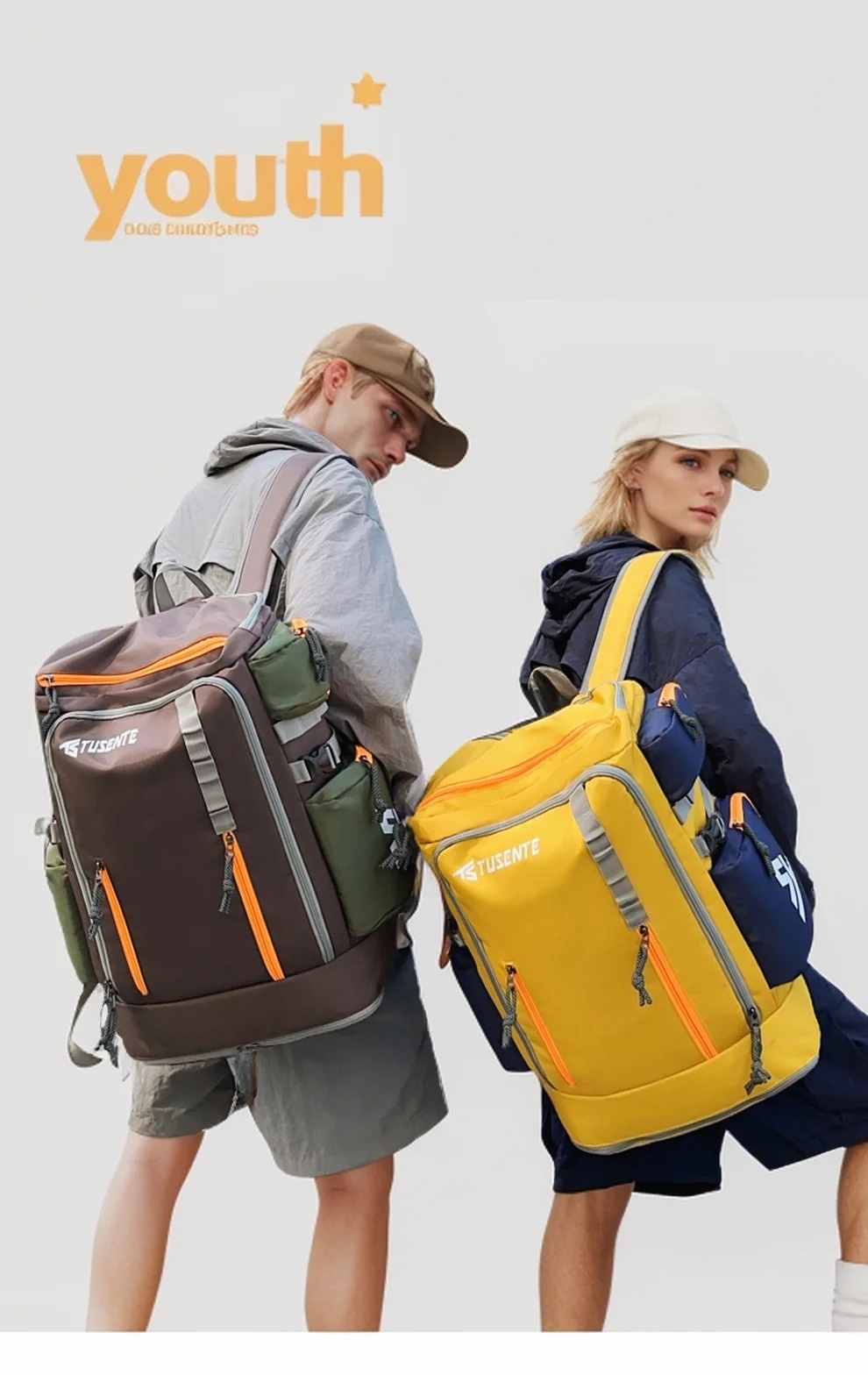 ActiveGo Women's Travel Lightweight Men's Large Capacity 2025 New Fashion Sports Hiking Backpack_voghion.com