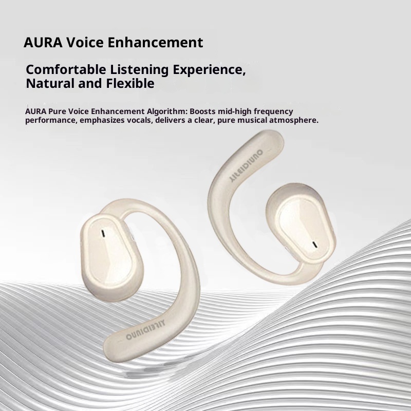 3c Ows Bluetooth Earphones Digital Display Bone Conduction Wireless Open Ear Clip-on Large Sports Running Long Battery Life_voghion.com