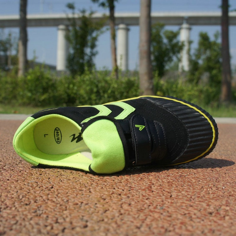 ShoeGlobe Qingdao Double Star Canvas Fußballschuhe für Kinder mit Kunstrasen und magischer Schnalle (neues Modell)_voghion.com