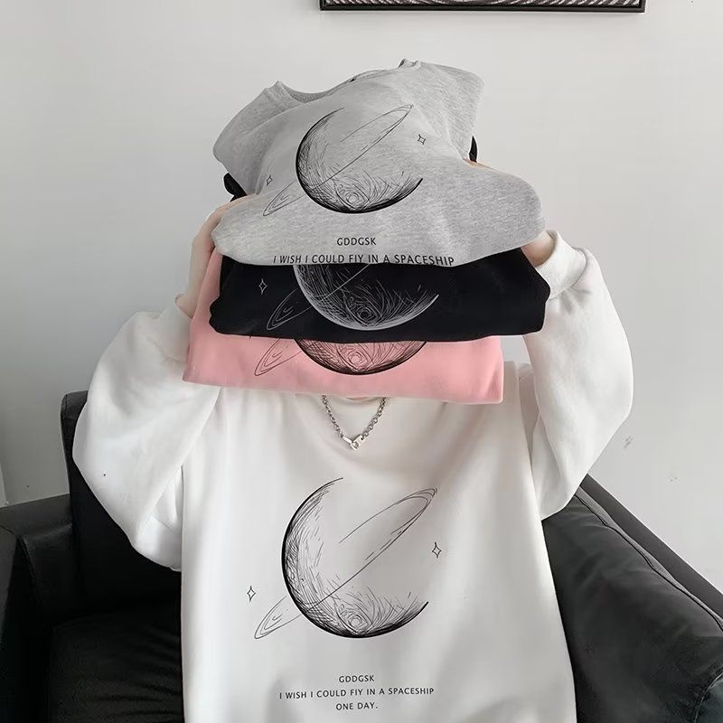 Sweat-shirt à manches longues tendance pour garçon, col rond, t-shirt d'automne, haut pour jeune_voghion.com