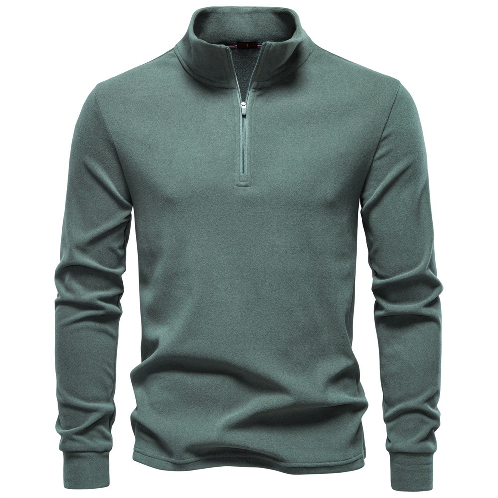 Jungen Warm Base Layer Sweatshirt mit Reißverschluss, Stehkragen, Langarm, Neu 2025, Herren Europäische Größe, Herbst/Winter Derong_voghion.com