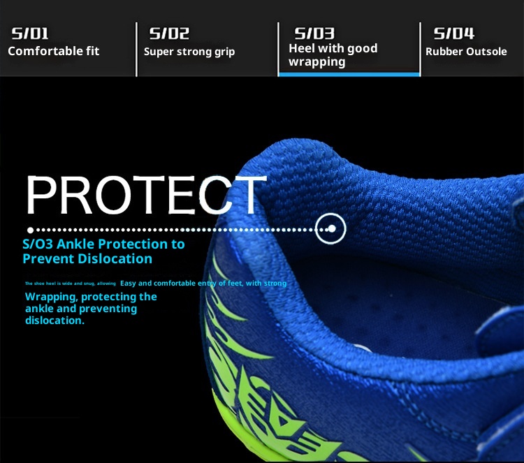 Botas de fútbol ShoeGlobe Cross-Border para jóvenes y niños, con cierre de velcro. Zapatillas deportivas para entrenamiento de fútbol infantil._voghion.com