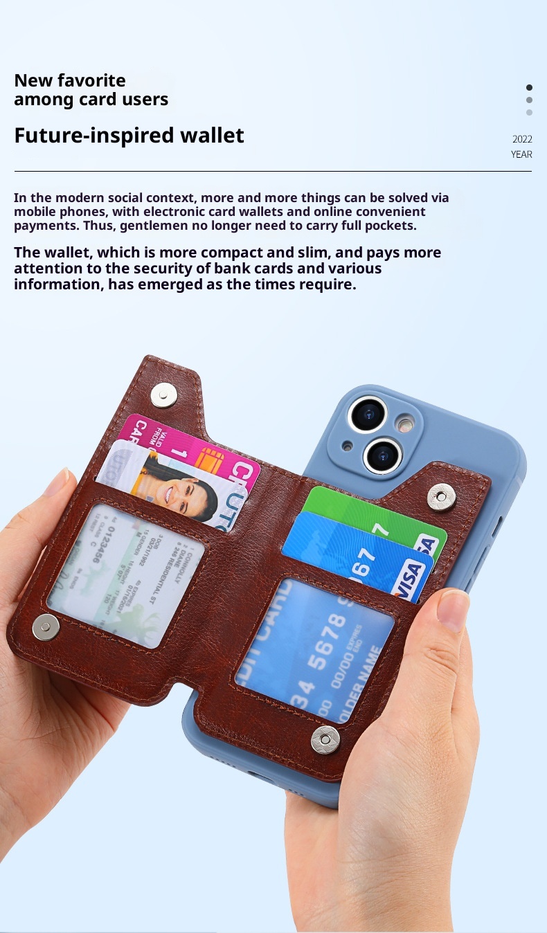 TechGlobe Back Sticker Multi-Functional Creative Insert Stand Holder Card Zipper Phone Case DIY Free Matching_voghion.com