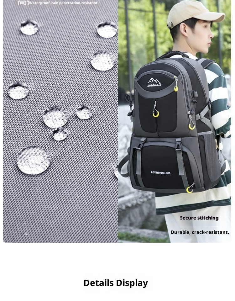 ActiveGo 30L Hiking Men's Double Shoulder Bag Women's Lightweight Outdoor Professional Waterproof 2025 New Large Capacity Travel_voghion.com