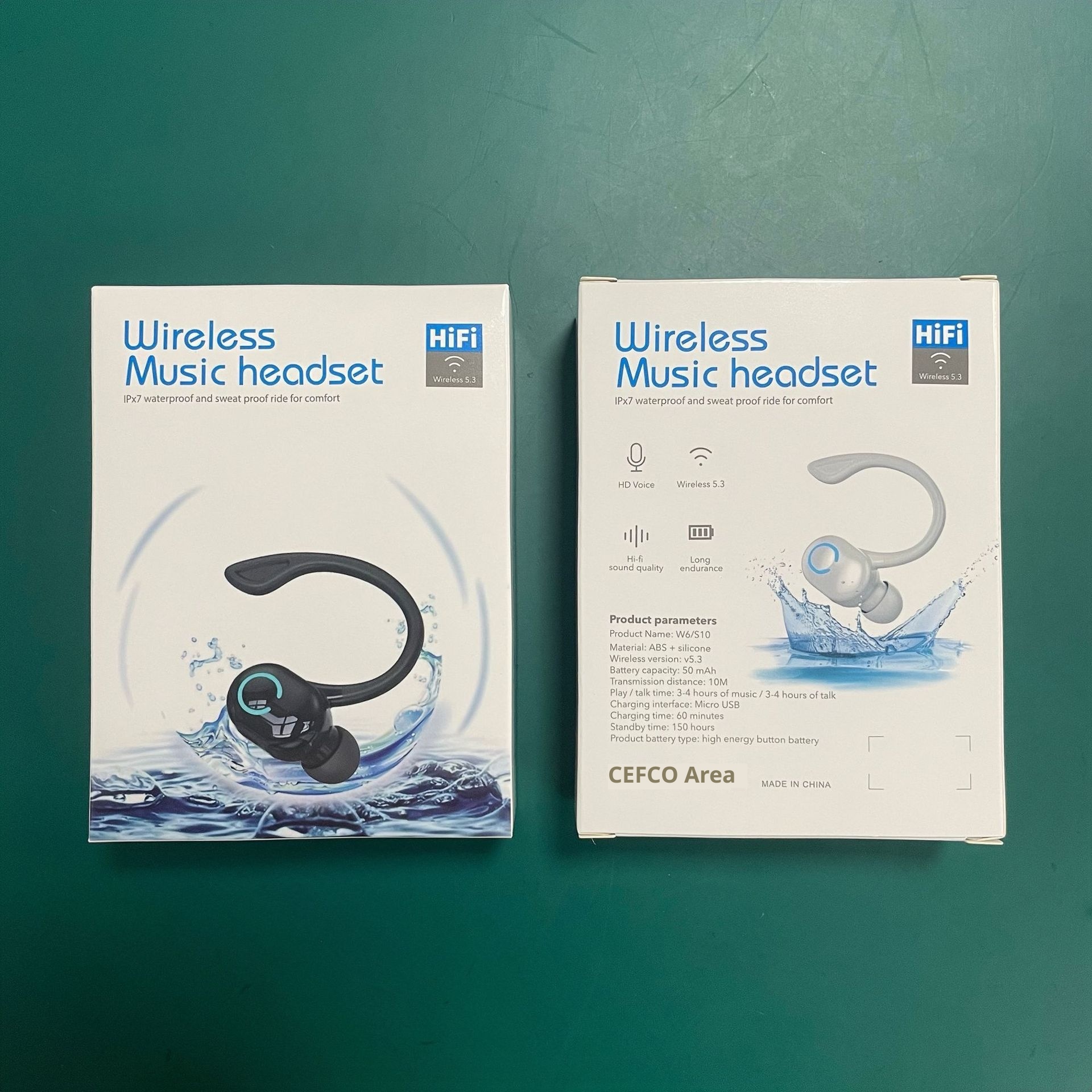 Écouteurs Bluetooth sans fil 3c Cross-Border W6, supra-auriculaires, réduction de bruit, longue autonomie, Huaqiangbei stéréo gaming._voghion.com