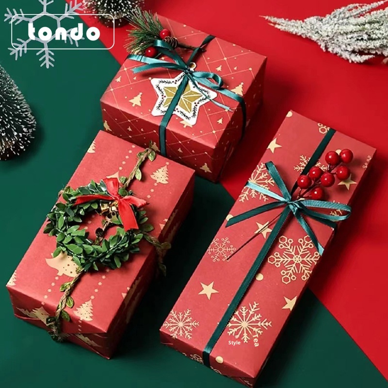 Lillian Tangde Decoration Gift Snowflake Glass Christmas Eve Peace Fruit Bouquet Wrapping Paper_voghion.com