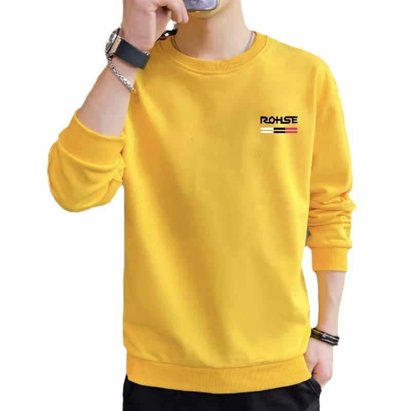 Erkek Çocuk Üretici Toptan Sonbahar İnce Kazak Sweatshirt Yuvarlak Yaka Kore Versiyonu Çok Yönlü Tişört - Erkek Genç Üst Taban_voghion.com