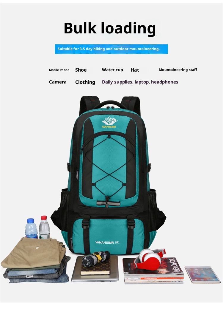ActiveGo 2025 Winter New Outdoor Hiking Mountaineering Men's Large Capacity Lightweight Backpack Waterproof Wear-Resistant_voghion.com