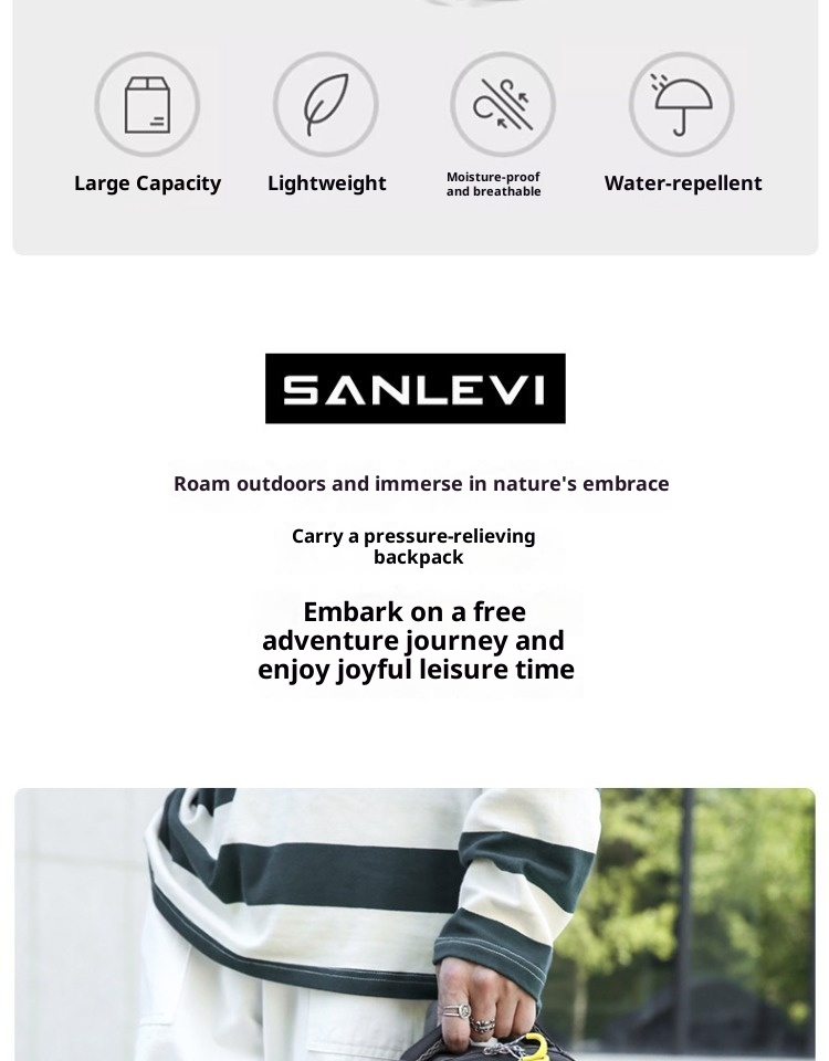 ActiveGo 30L Hiking Men's Double Shoulder Bag Women's Lightweight Outdoor Professional Waterproof 2025 New Large Capacity Travel_voghion.com