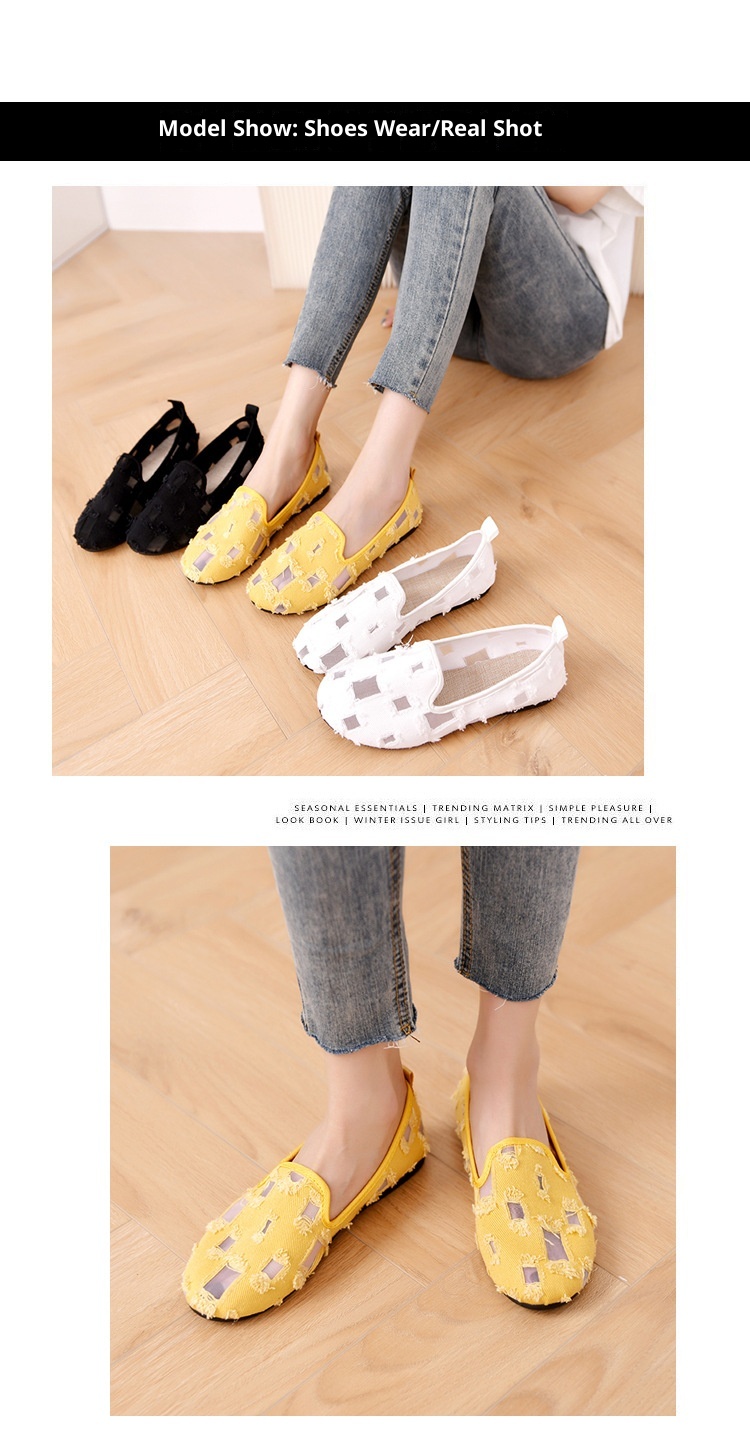 Mocassini da donna piccoli, stile fragranza, in rete, piatti, traforati, estivi, traspiranti, slip-on, con lacci, pigri, taglia grande, singoli_voghion.com