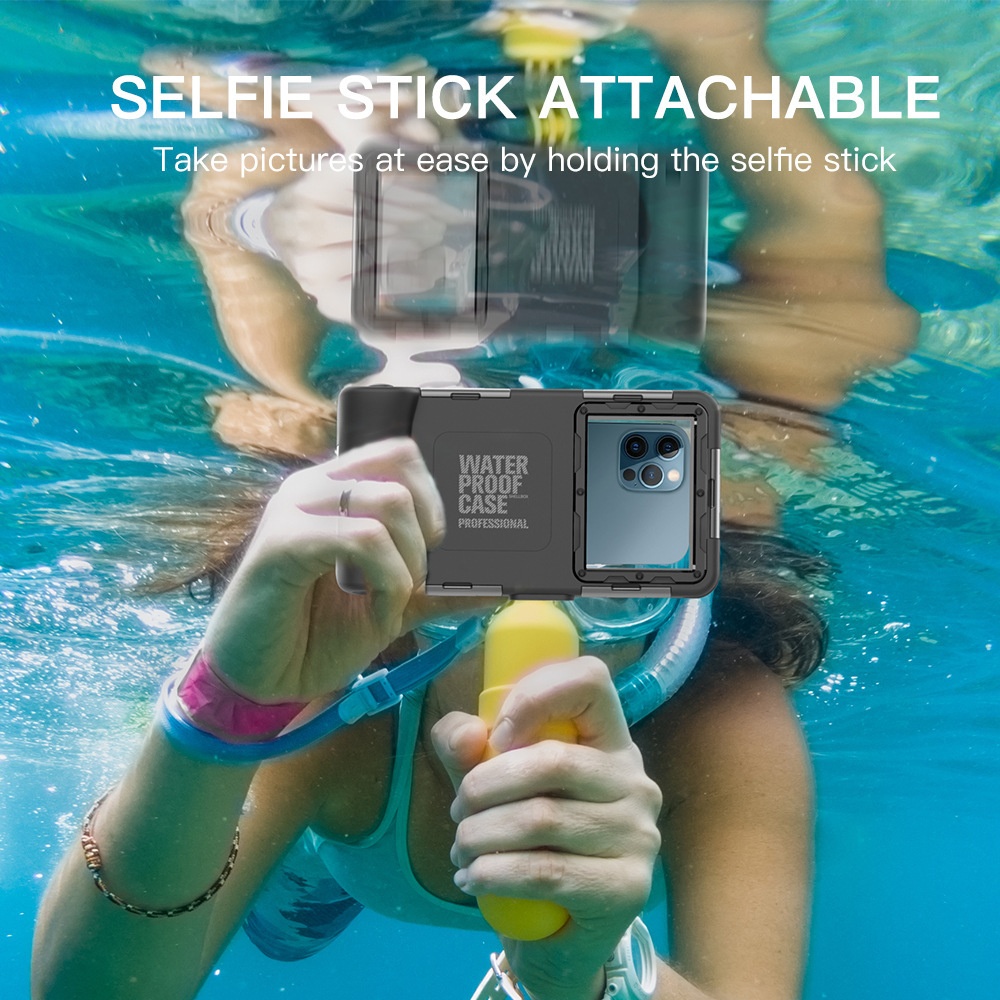 TechGlobe Cross-border Sports Snorkeling Phone subacqueo 15 m compatibile con custodia impermeabile per immersioni Samsung_voghion.com