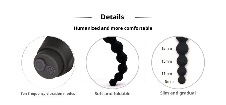 LuvBox LoveRing Anello dell'amore Camera posteriore Tirare Bead Plug anale Ricarica Vibrazione Frequenza Regolazione Giocattoli sessuali Uomini e donne Piccolo_voghion.com