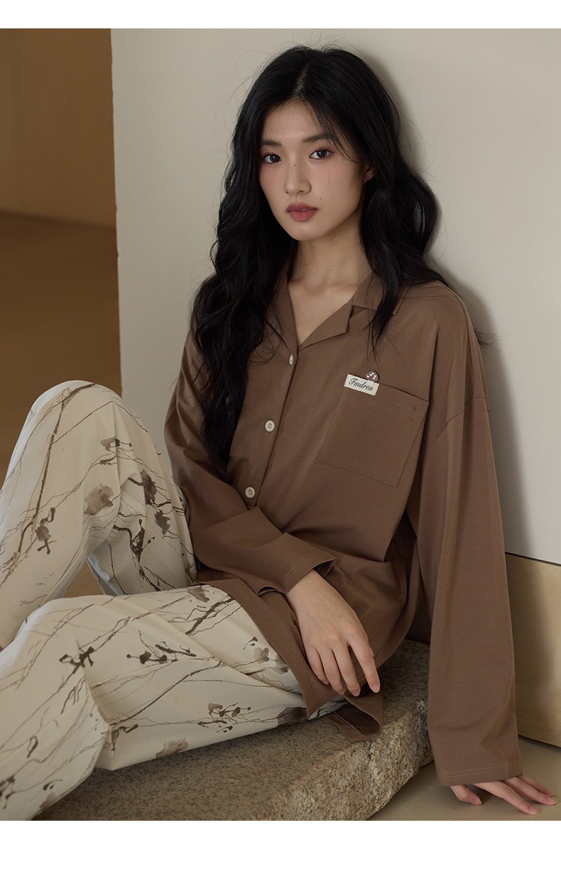 ChicShe 10A Antibacterial Pajamas For Women, Spring And Autumn Long Sleeve 2025 New Style, High-End Feel, Pure Cotton, Plus Size_voghion.com