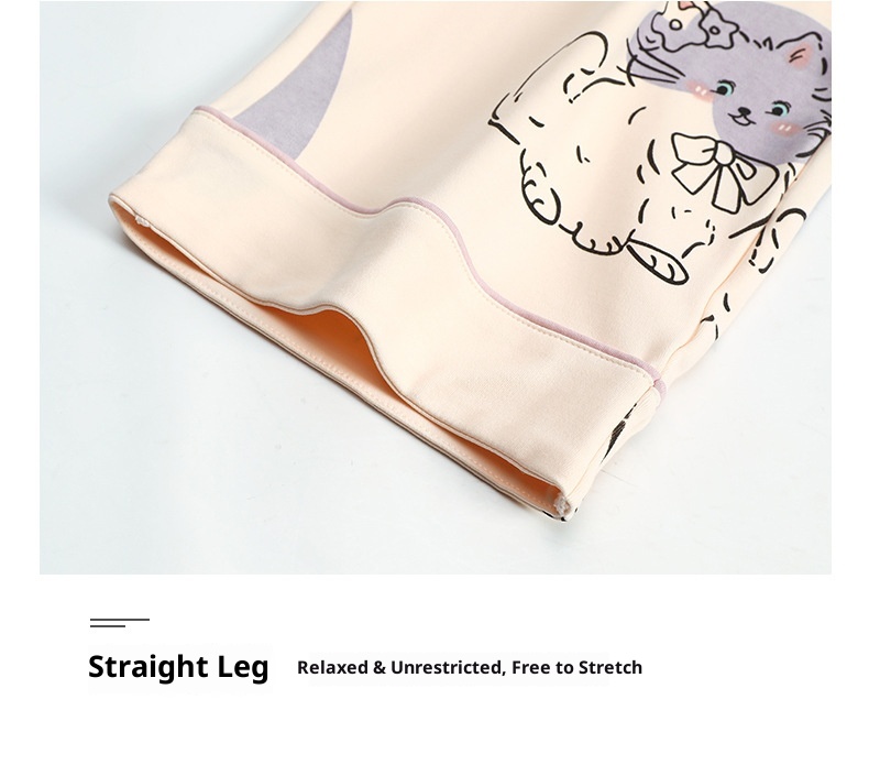 ChicShe 100% Coon Pajamas For Women Spring And Auumn 2025 New Long Sleeve Women's Cardigan Swee Caroon Wearable Homewear_voghion.com