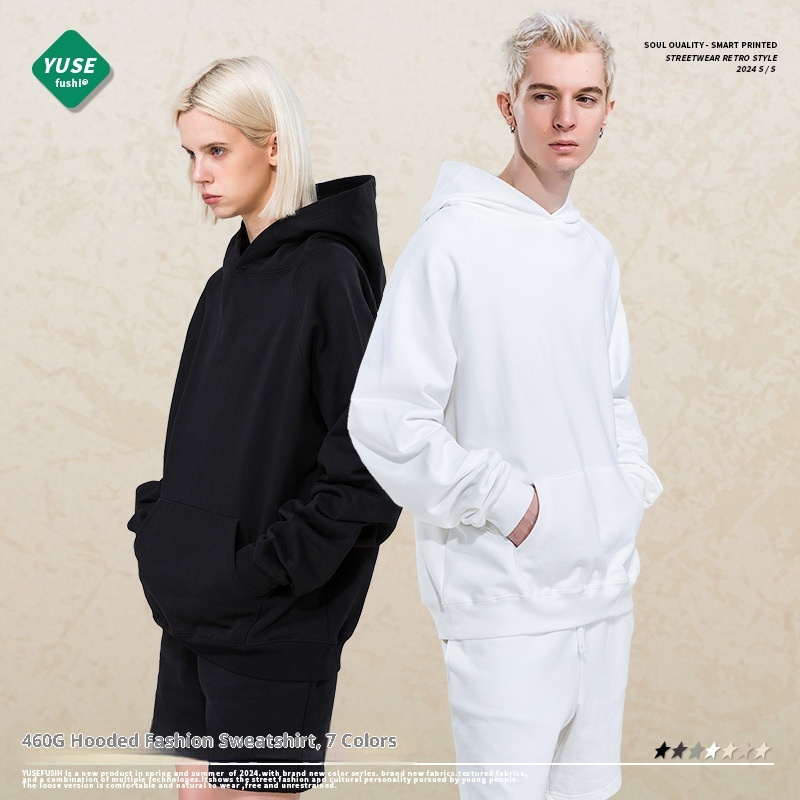 Felpa con cappuccio unisex in puro cotone, stile americano, taglia grande, personalizzata, da uomo, taglia unica, taglia unica_voghion.com