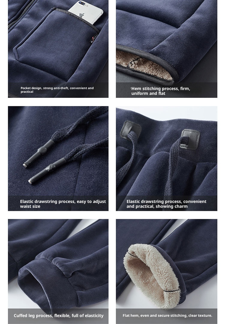 001 Three-Piece Winter Silver Fox Plus Size Sweatshirt Set For Men Thickened Warm Lamb Fleece Jacket Men's Sportswear_voghion.com