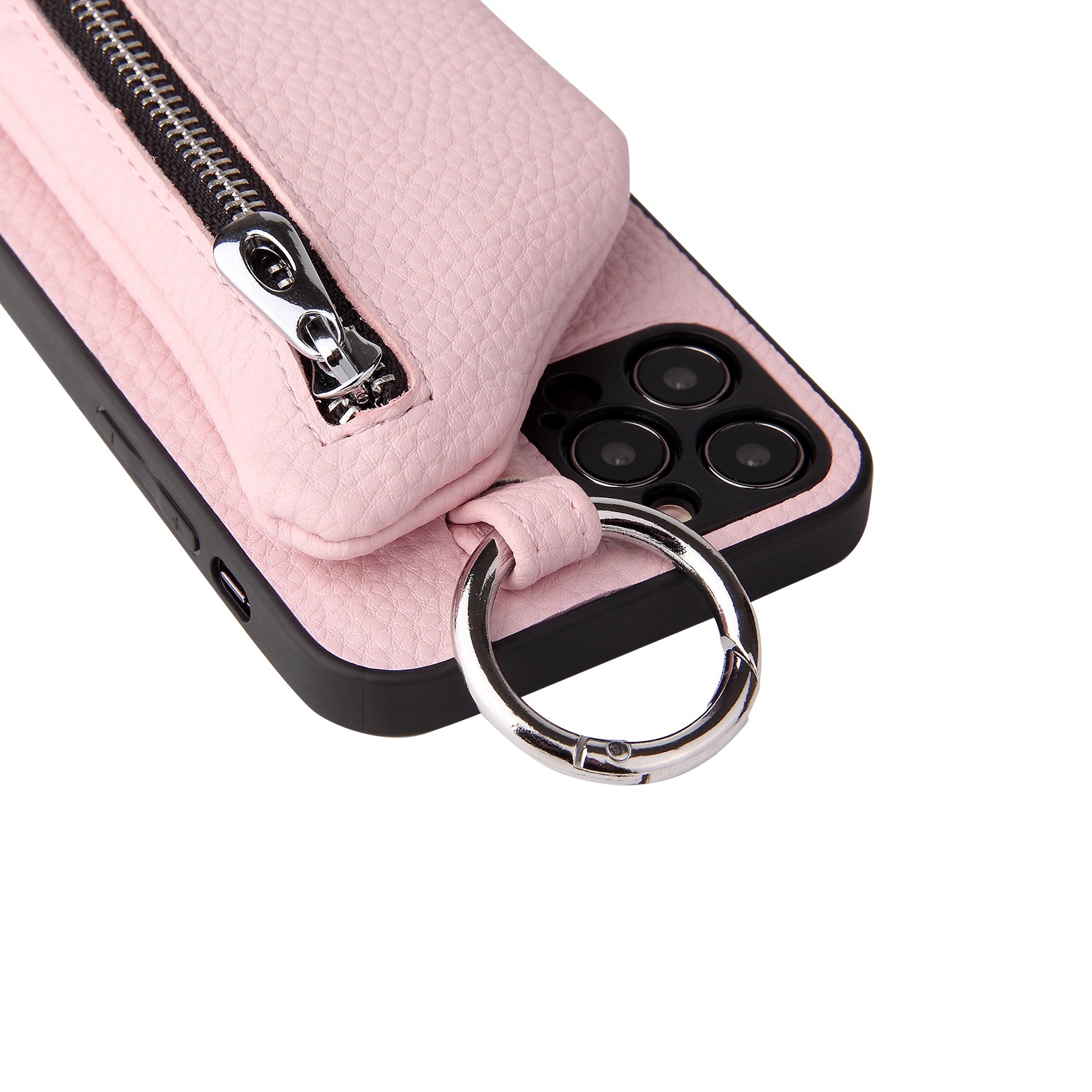 TechGlobe Suitable For IPhone 11 12 Pro Max Coin Purse Mini Phone Leather XS Protective Case With Lanyard_voghion.com