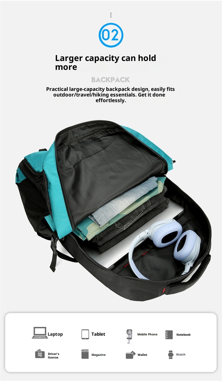 ActiveGo 2025 Winter New Outdoor Hiking Mountaineering Men's Large Capacity Lightweight Backpack Waterproof Wear-Resistant_voghion.com