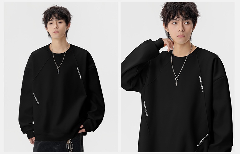 boy ACU Men's Clothing|Heavyweight American Style Crew Neck Autumn Winter Sweatshirt For Men, Structured Patchwork Pullover_voghion.com