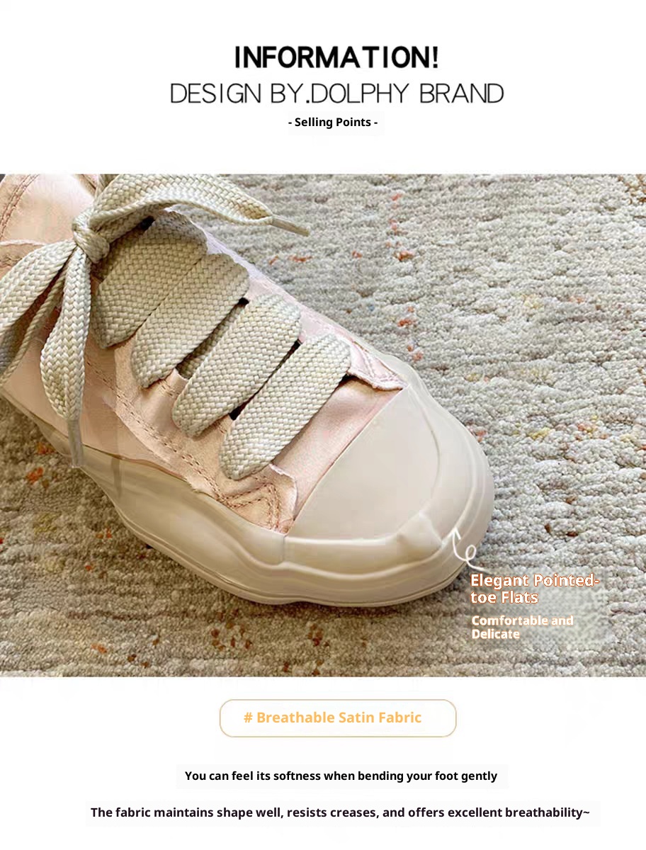 Spanish Style Niche Satin Canvas For Women 2025 Summer New Versatile Biscuit Casual Sports Flat Shoes_voghion.com