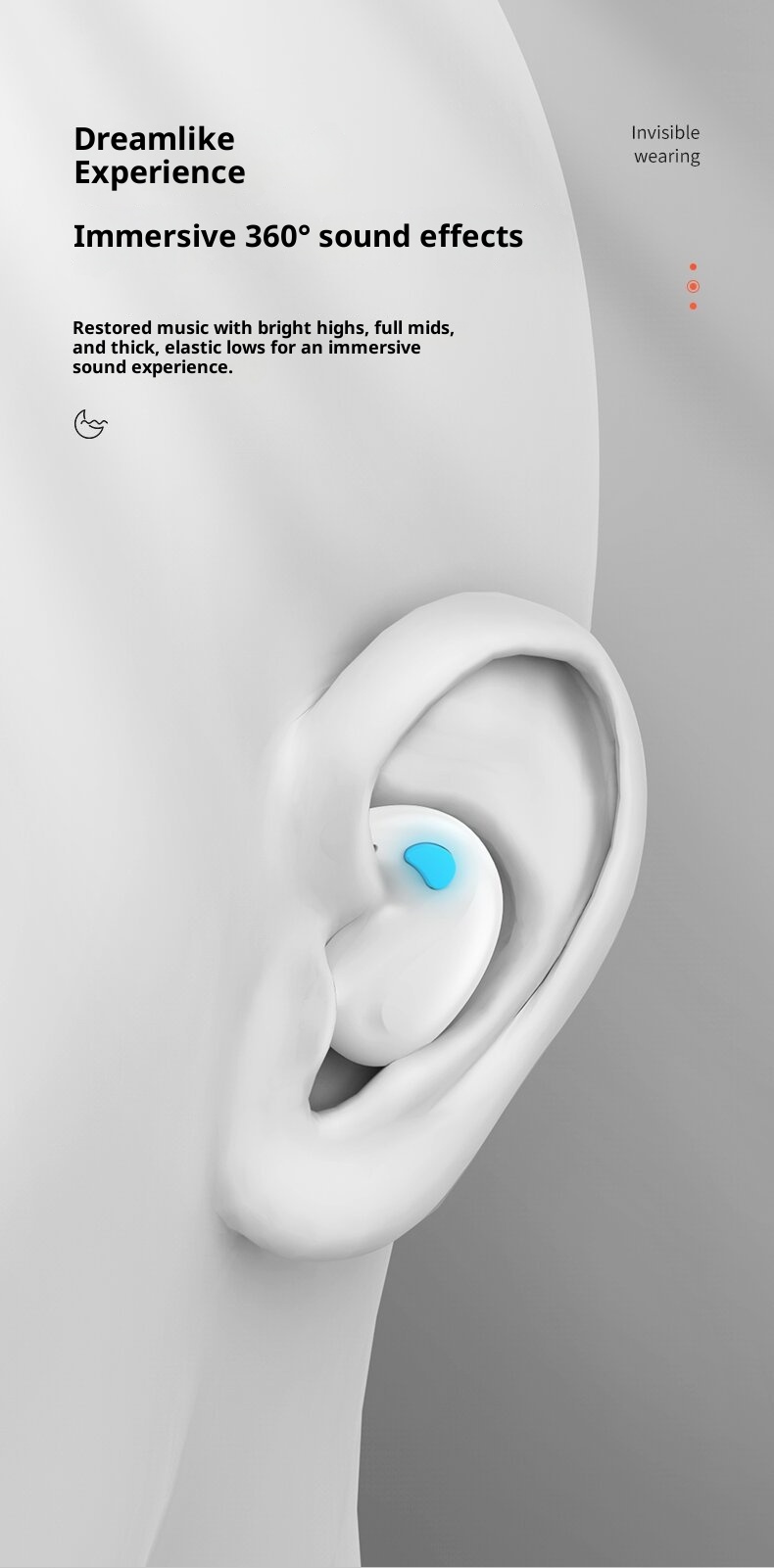 3c Cross-Border Hot-Selling X55 Sleep Bone Conduction Mini Noise Cancelling Digital Display Ultra-Long Battery Life Macaron_voghion.com