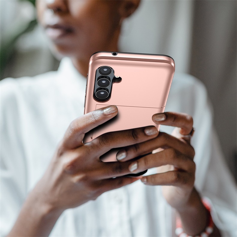 TechGlobe Suitable For Samsung A56 Phone Galaxy A36 Slide Cover Card Slot Two-in-One Wallet Shockproof Protective Case A17_voghion.com