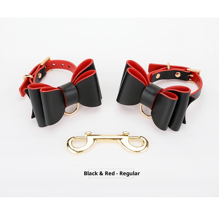 LuvBox LoveRing Leder SM Handschellen Erotische Fußfesseln Flirt-Accessoires Fesseln Handringe für Erwachsene Sexspielzeug für Paare_voghion.com