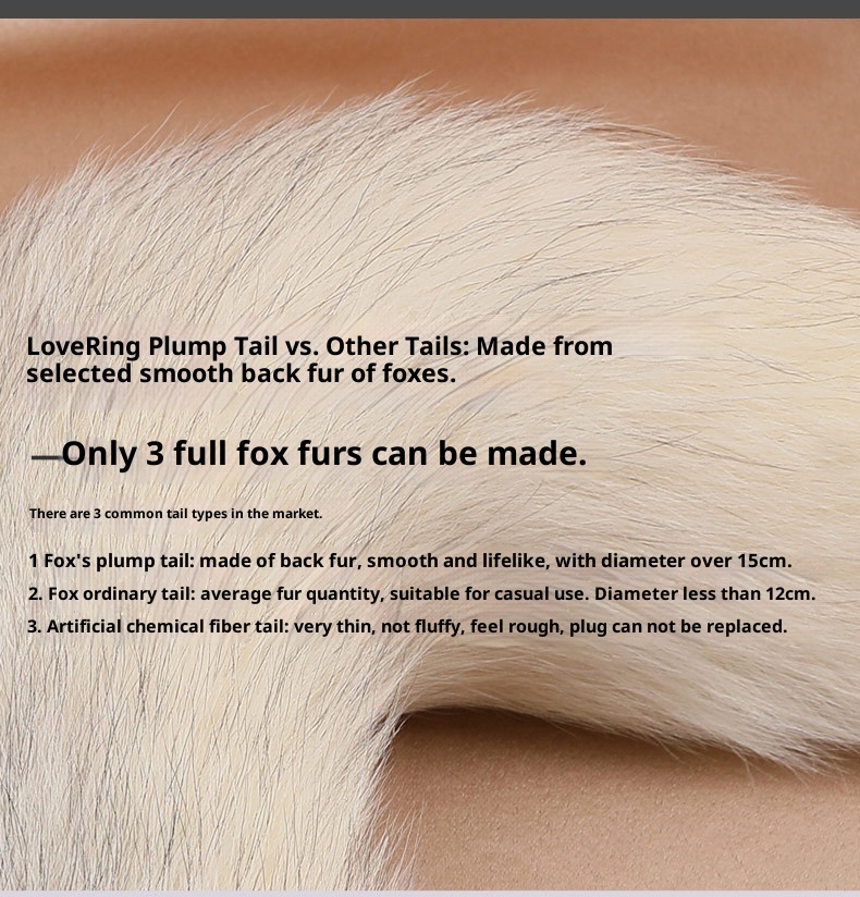 LuvBox SM Plug anale in metallo Back Court Prodotti per uomini e donne Strumenti sessuali per coppie Coda di volpe con capelli veri Flirt sexy Dropshipping_voghion.com