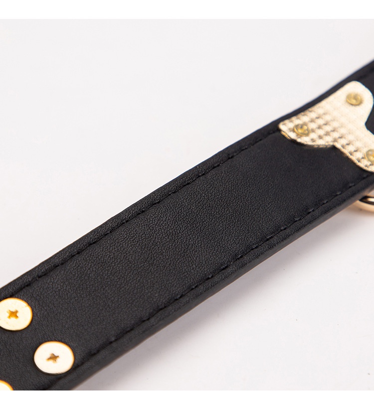 LuvBox SM Sex Toys Set Manette per mani e piedi Collare con catena di ferro da trazione Frusta con nappe in pelle di alta qualità_voghion.com