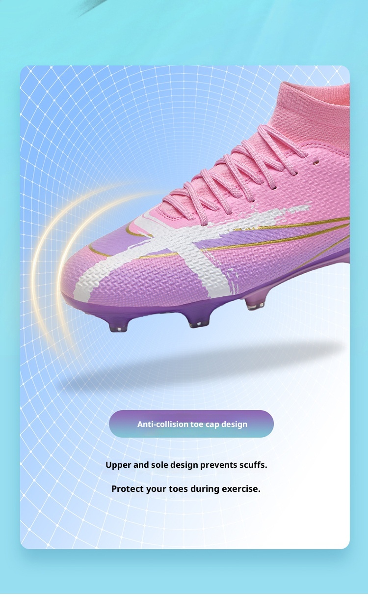 ShoeGlobe 2025 New Men's Boys And TF Cleats Training Elementary School Girls Special AG Long Spikes Soccer Shoes_voghion.com