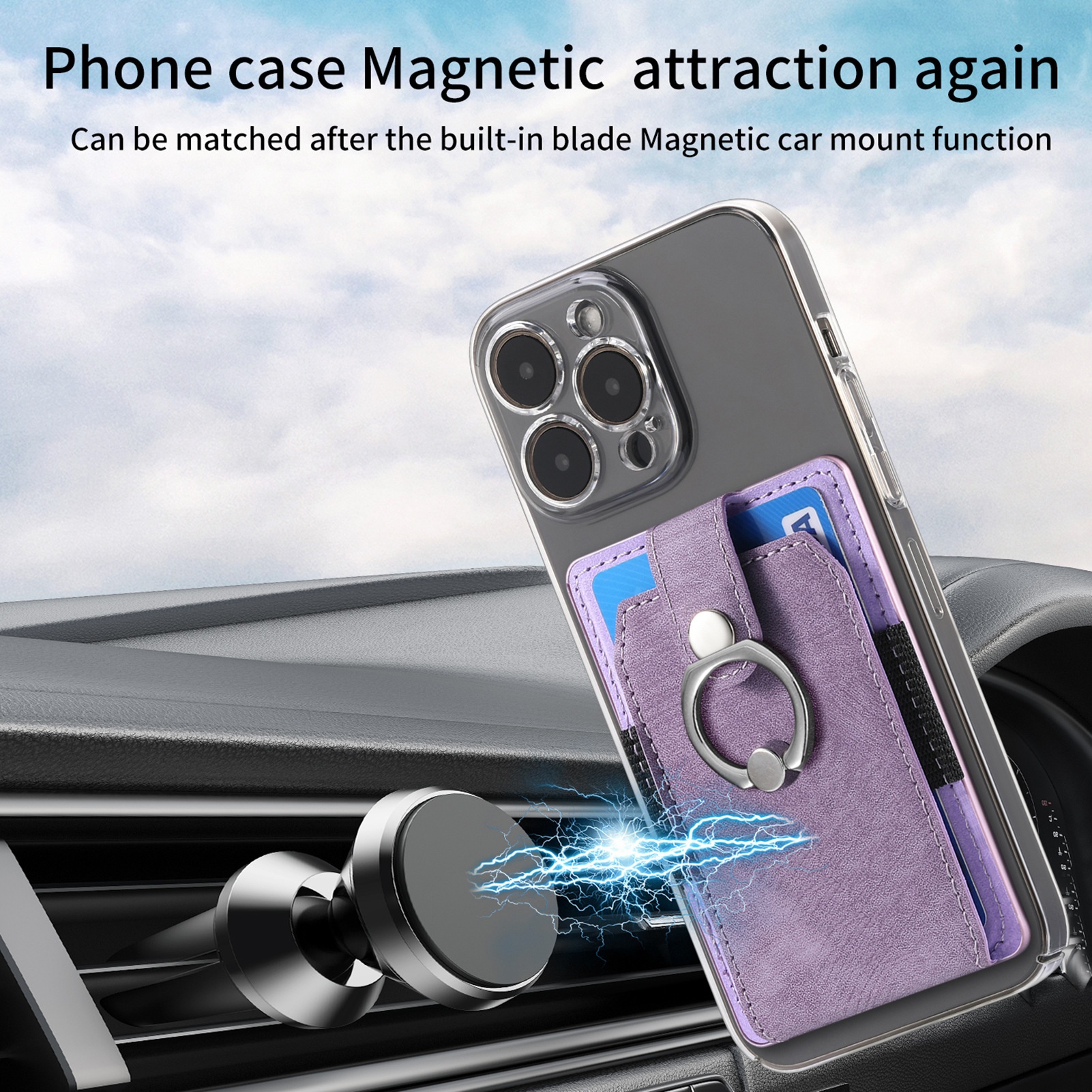 TechGlobe Compatible With Samsung Phone Multi-Model Universal Sleeve Back Sticker 3M Adhesive Card Insert Holder Gift Pack_voghion.com