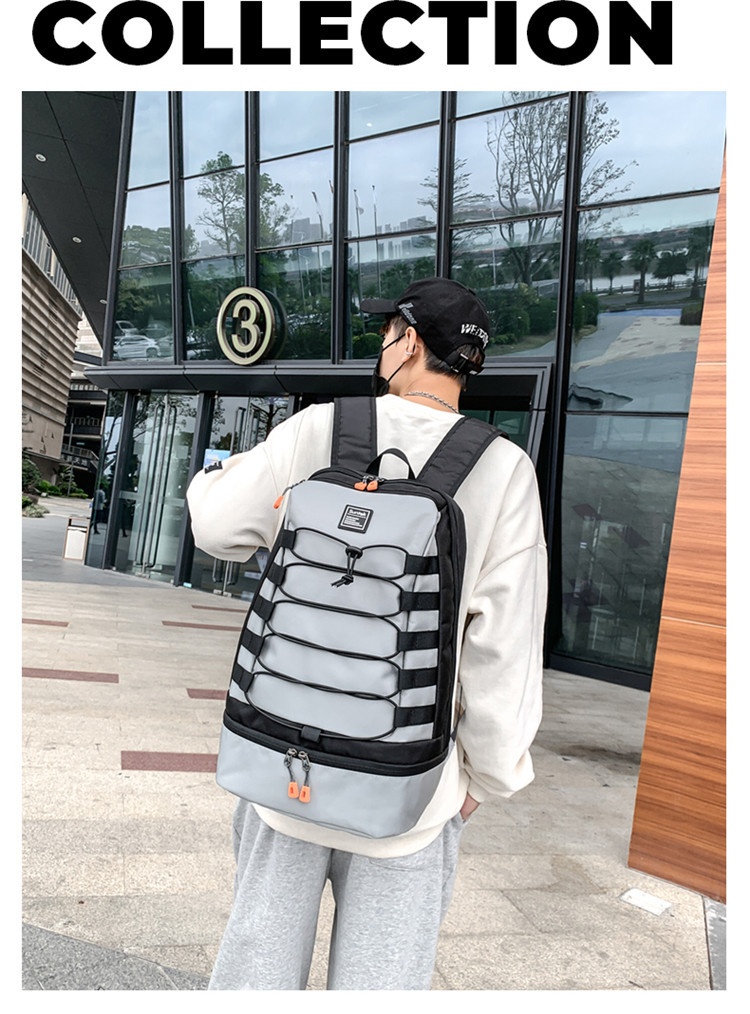 ActiveGo 24 Zaino per studenti autunno inverno da uomo, doppio spallaccio, grande capacità, stile college, borsa da viaggio per esterni, transfrontaliero_voghion.com