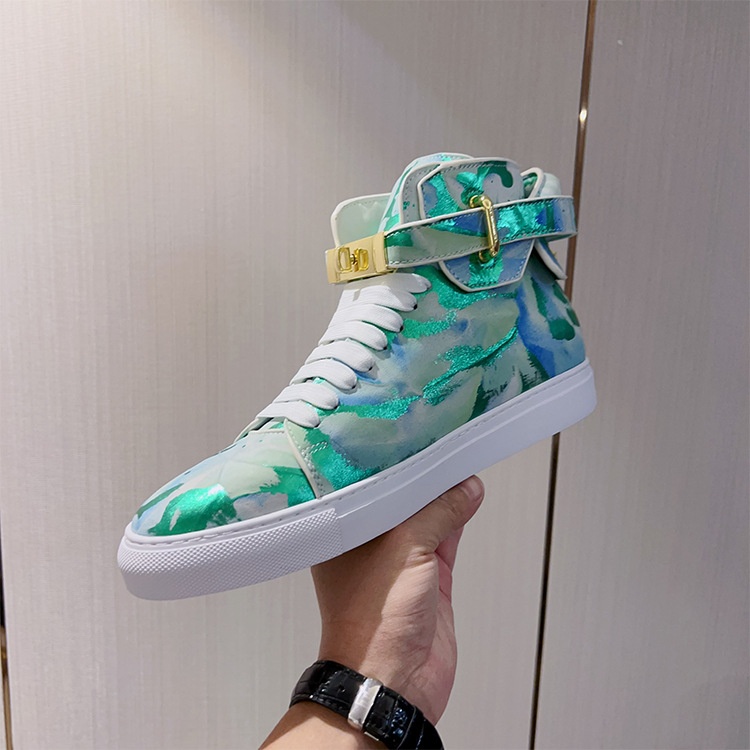 Zees Zees Zees European Style Men's Camouflage Graffiti Couple High-top Korean Trendy Brand Fashion Street Dance Casual Lace-up Lock_voghion.com