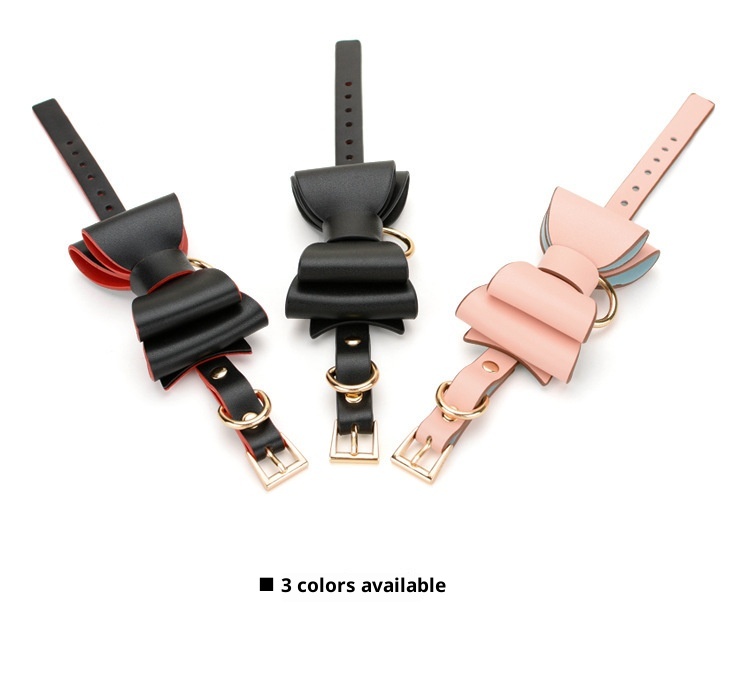 LuvBox LoveRing Leder SM Handschellen Erotische Fußfesseln Flirt-Accessoires Fesseln Handringe für Erwachsene Sexspielzeug für Paare_voghion.com