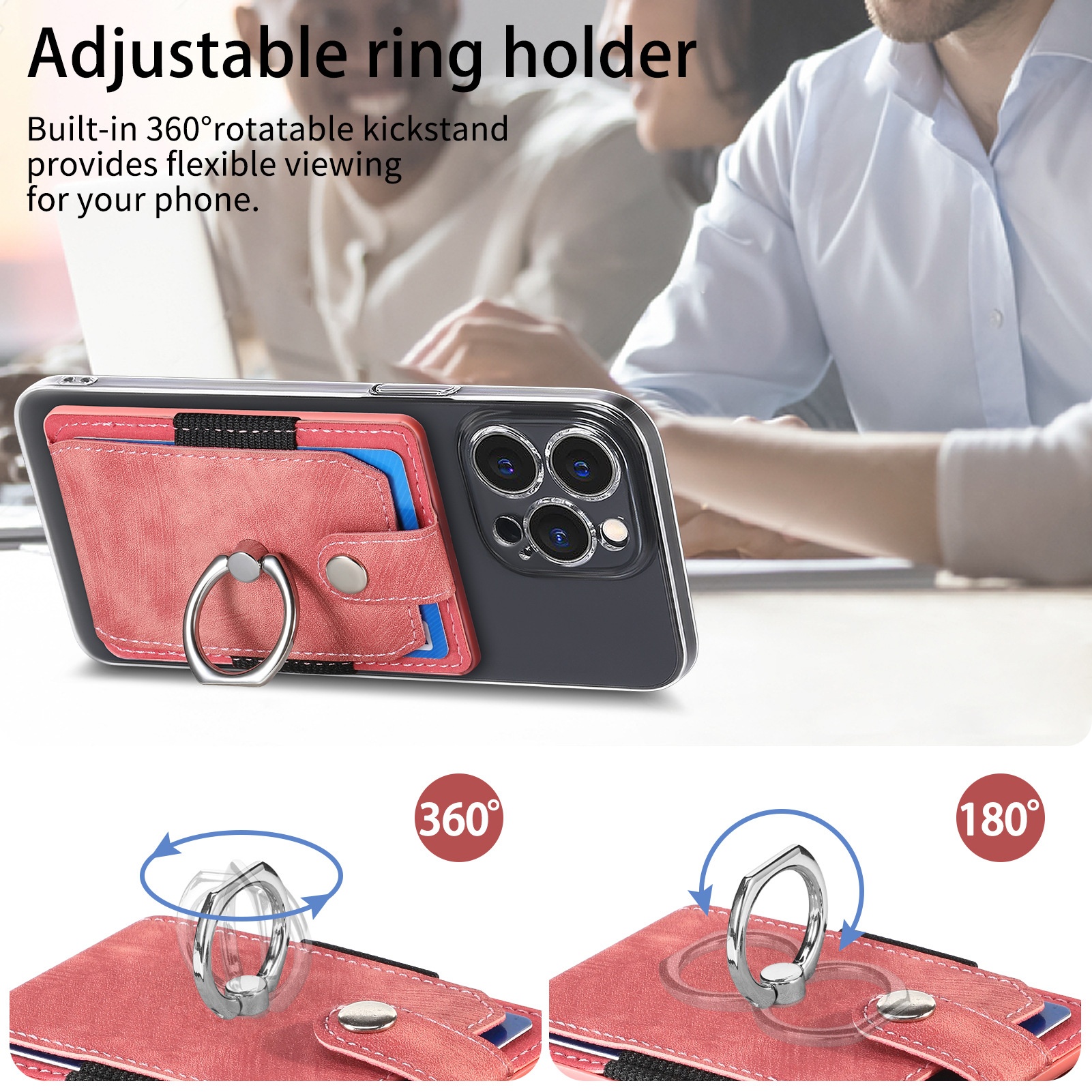 TechGlobe Compatible With Samsung Phone Multi-Model Universal Sleeve Back Sticker 3M Adhesive Card Insert Holder Gift Pack_voghion.com