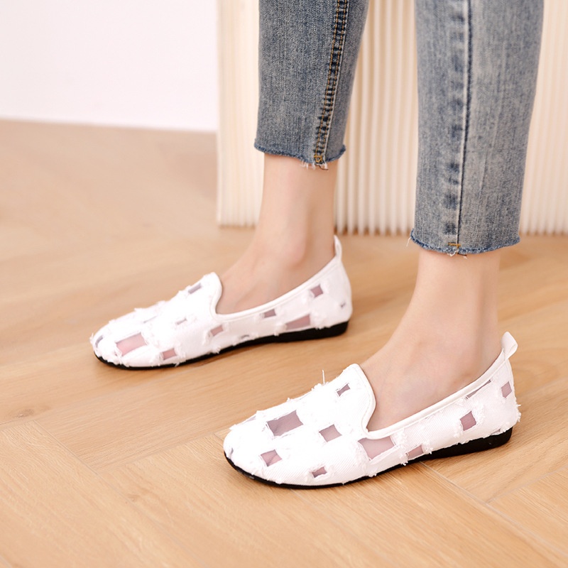 Mocassini da donna piccoli, stile fragranza, in rete, piatti, traforati, estivi, traspiranti, slip-on, con lacci, pigri, taglia grande, singoli_voghion.com