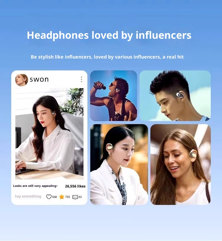 3c Cross-Border JM11 Bluetooth Wireless OWS Auricolari sportivi con cancellazione del rumore, gancio auricolare rotante, display digitale_voghion.com