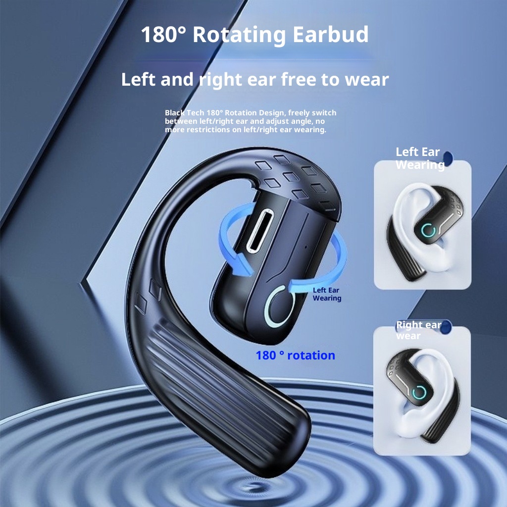 3c B01 Kabellose Bluetooth-Kopfhörer mit drehbarem Ohrbügel (links und rechts), ohne In-Ear-Funktion, extrem langer Akkulaufzeit und 5,4-GHz-Gaming-Funktion (niedrige Frequenz)._voghion.com