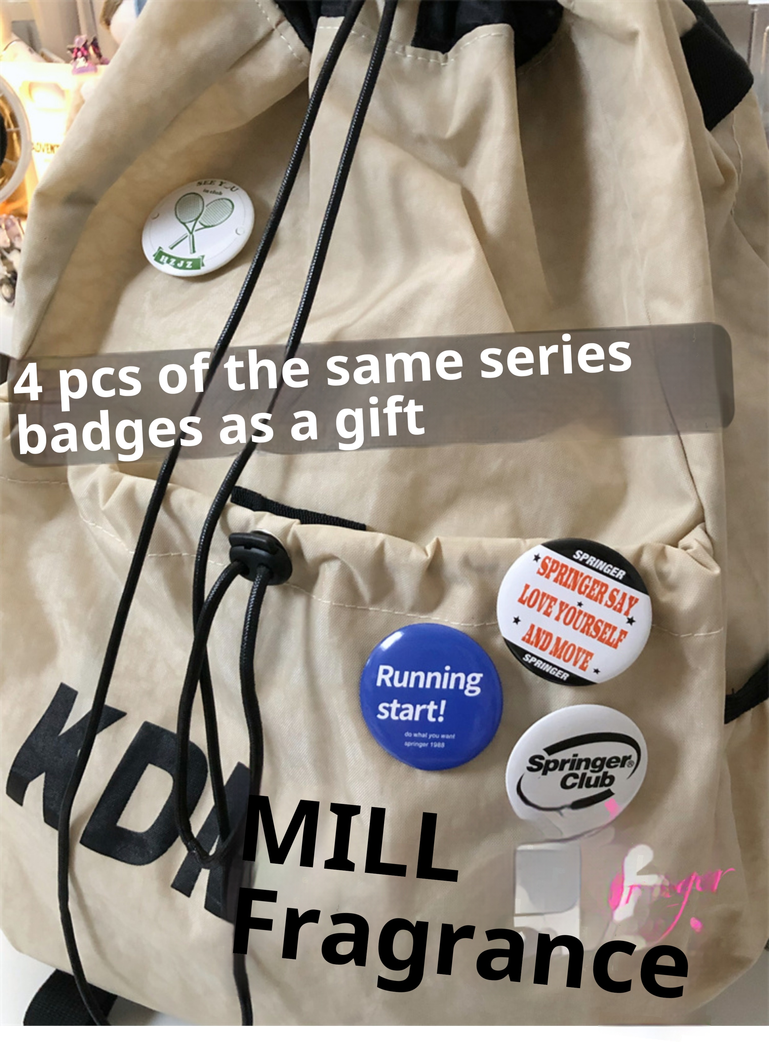 ActiveGo Retro Sports Style Drawstring Men, Lightweight Outdoor Hiking Student School Bag, Large Capacity Backpack For Women_voghion.com