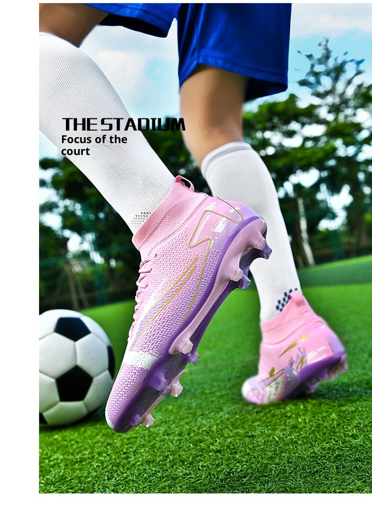 ShoeGlobe 2025 New Men's Boys And TF Cleats Training Elementary School Girls Special AG Long Spikes Soccer Shoes_voghion.com
