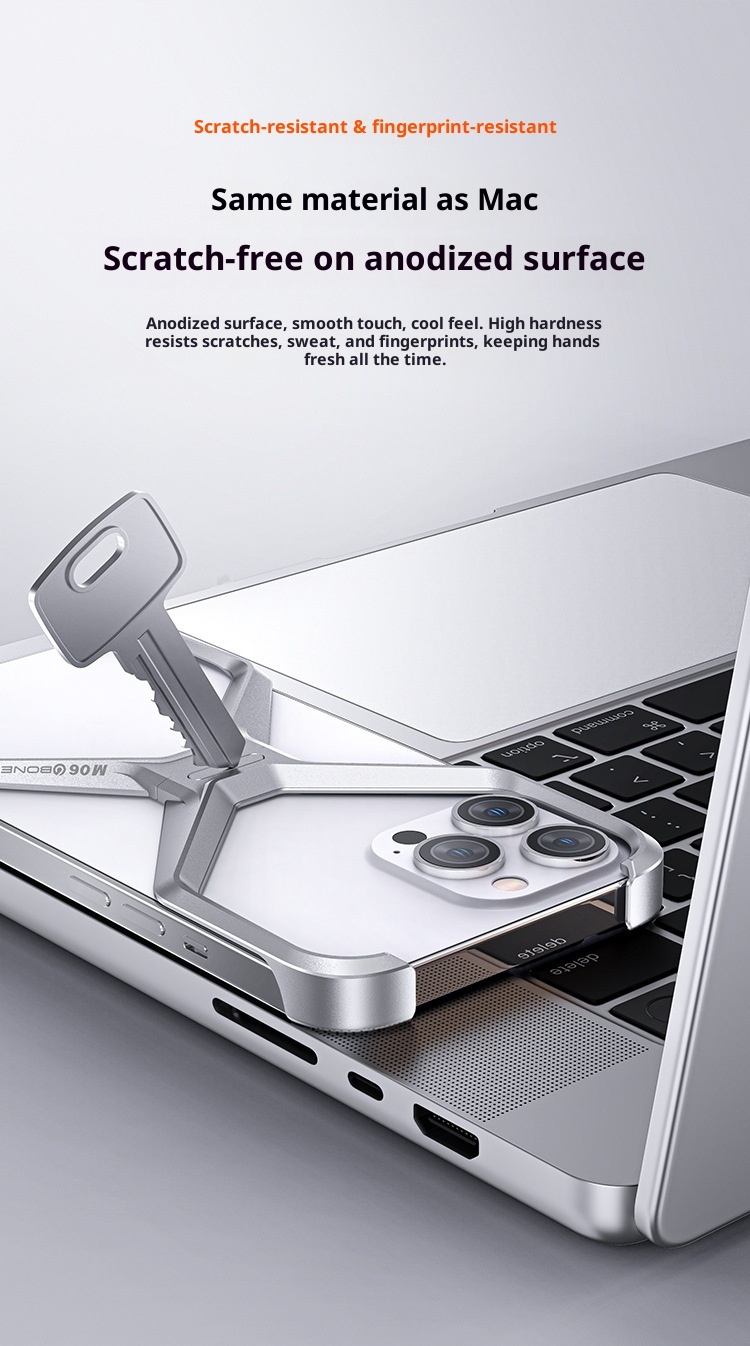 TechGlobe Suitable For 17 Max Phone IPhone 16 Pro Aluminum Alloy New Hollow Frameless Heat Dissipation X Case_voghion.com