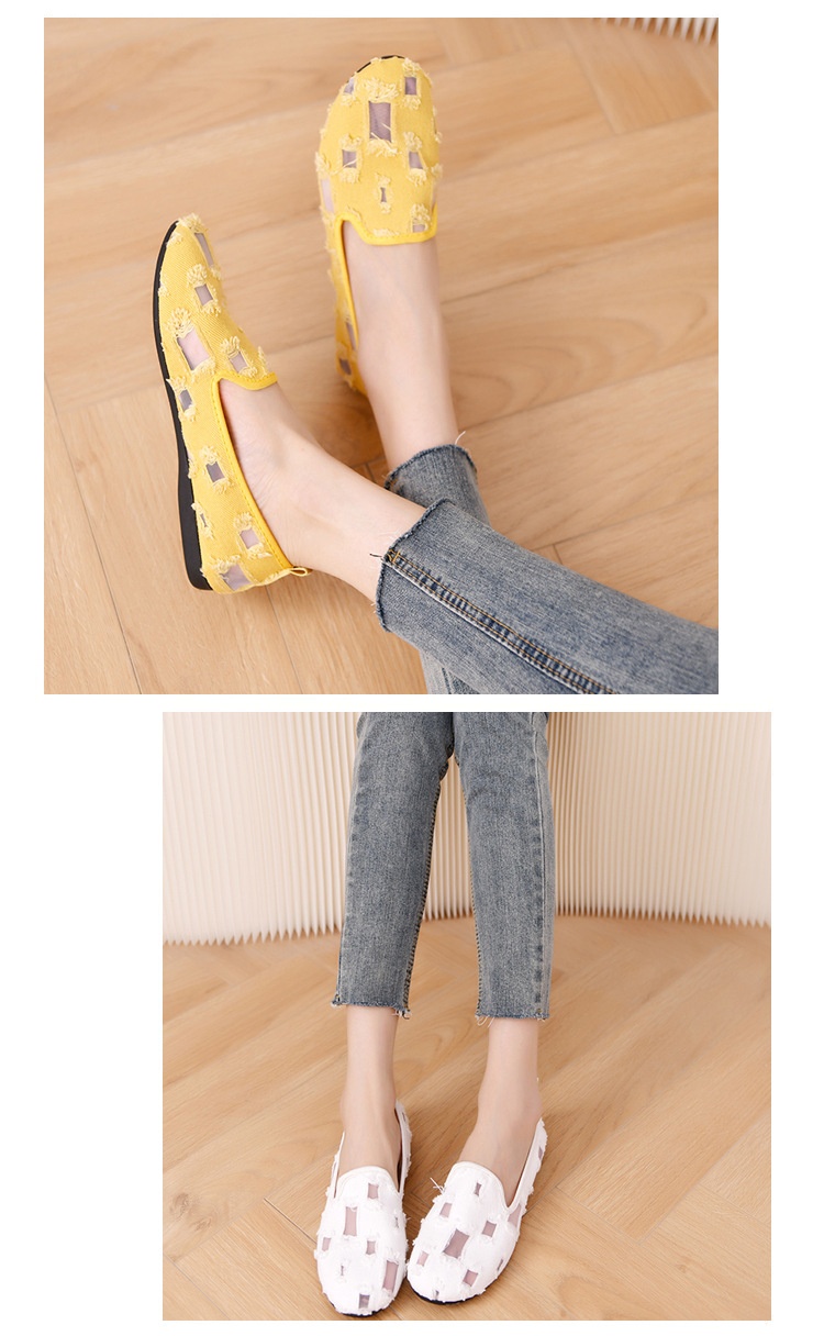 Mocassini da donna piccoli, stile fragranza, in rete, piatti, traforati, estivi, traspiranti, slip-on, con lacci, pigri, taglia grande, singoli_voghion.com