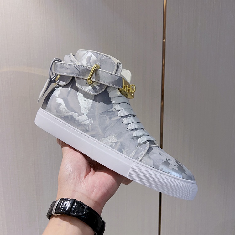 Zees Zees Zees European Style Men's Camouflage Graffiti Couple High-top Korean Trendy Brand Fashion Street Dance Casual Lace-up Lock_voghion.com