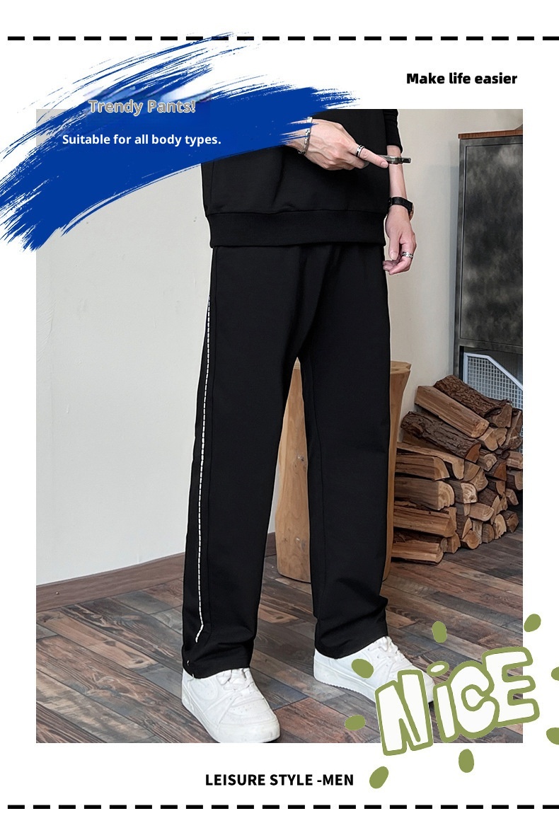 001 Diyu Shenlong Sweatshirt Casual For Men Spring And Autumn Long Pants Round Neck Pullover Tracksuit Two-Piece Set_voghion.com