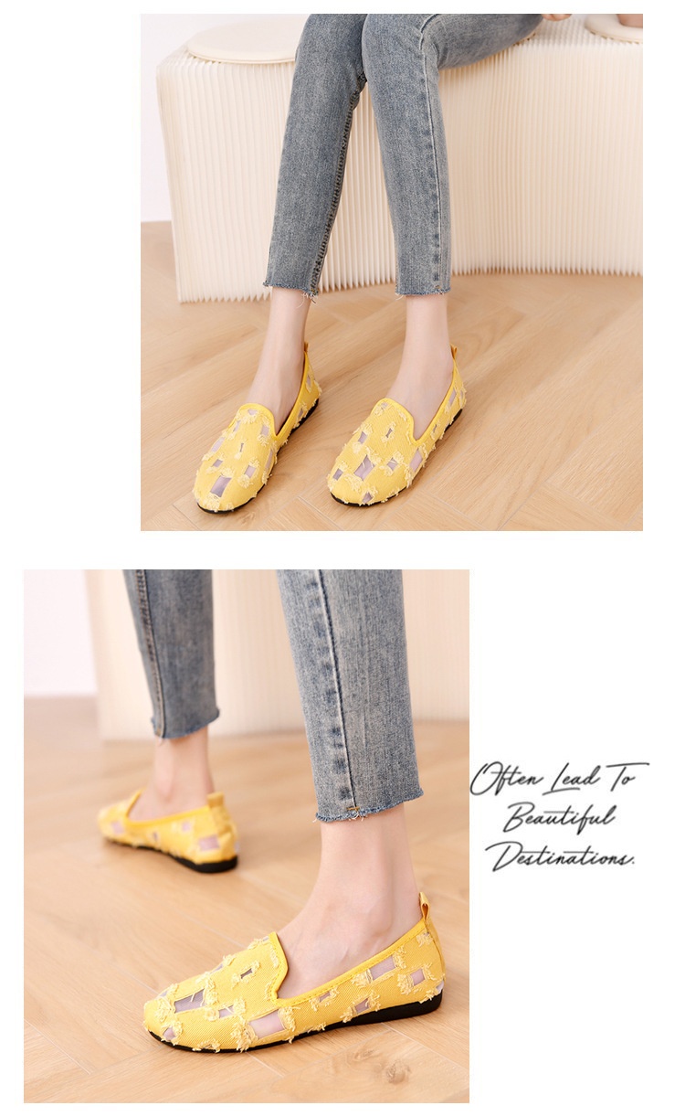 Mocassini da donna piccoli, stile fragranza, in rete, piatti, traforati, estivi, traspiranti, slip-on, con lacci, pigri, taglia grande, singoli_voghion.com